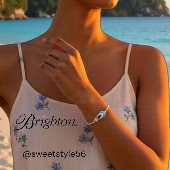 Brighton Jewelry - BRIGHTON Crystal Sandal Bracelet... Sweet And Sparkly!